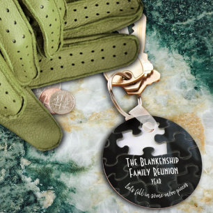 Porte-clés Pièce de puzzle manquante Réunion de famille noire
