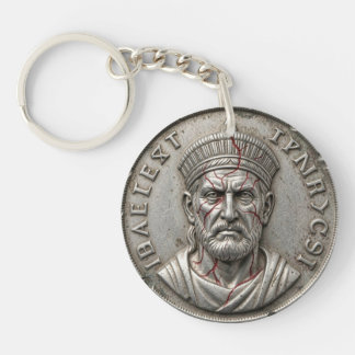 Porte-clés pièce maudite de Judas – Sion‑7 Shekel
