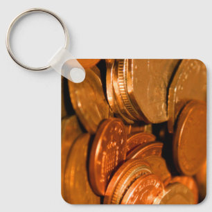Porte-clés Pièces de cuivre et d'argent