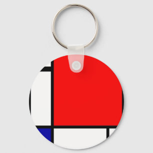 Porte-clés Piet Mondrian - art néo-plastique