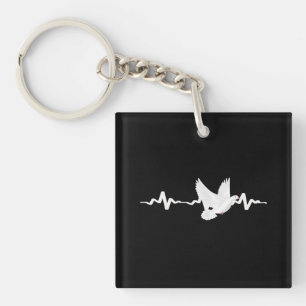 Porte-clés Pigeon Heart