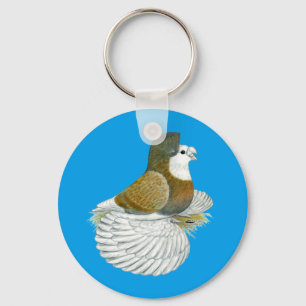 Porte-clés Pigeon Trompette AOC Baldhead