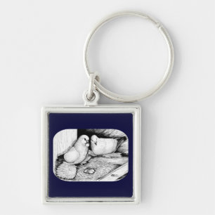 Porte-clés Pigeons de glace