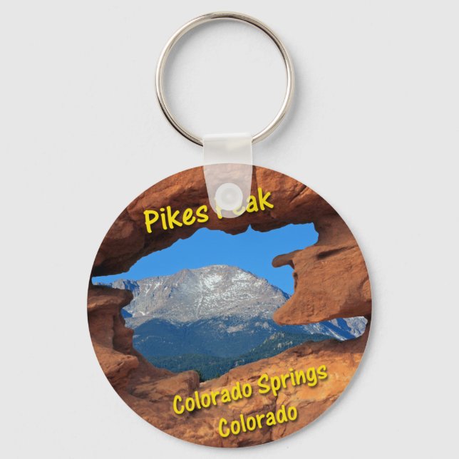 Porte-clés Pikes Peak, Colorado Springs, Colorado (Recto)