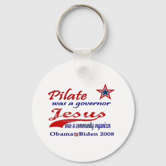 Porte-clés Pilate Jesus Obama 2008