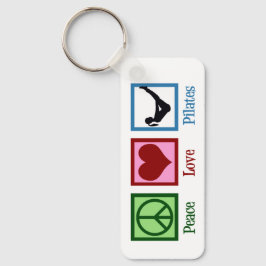 Porte-clés Pilates Peace Love Instructeur Cute Personnalisé