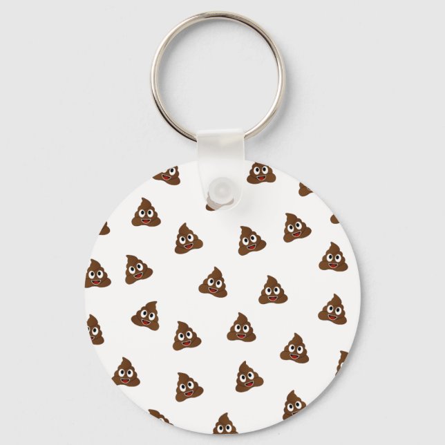 Porte-clés Pile de Poo emoji souriants poops (Recto)