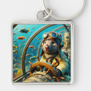 Porte-clés Pilote Wombat mignon Imaginaire sous-marin