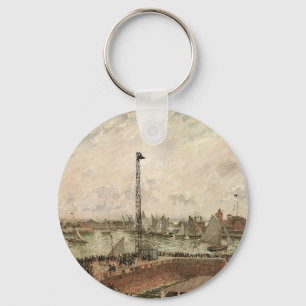 Porte-clés Pilot's Jetty, Le Havre, Misty by Camille Pissarro
