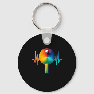Porte-clés Ping pong pouls tennis de table battement de coeur