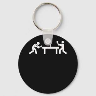 Porte-clés Ping Pong Table Tennis Stick Figures Pingpong