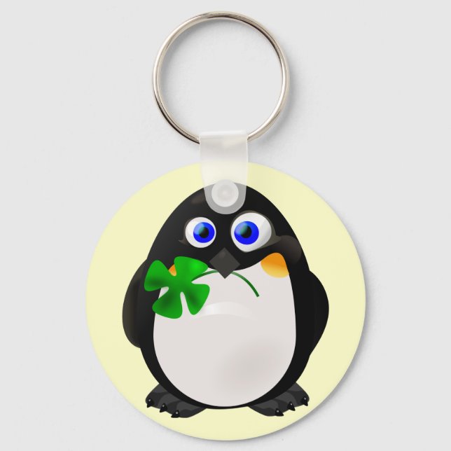 Porte-clés Pingouin de la Saint Patrick (Recto)