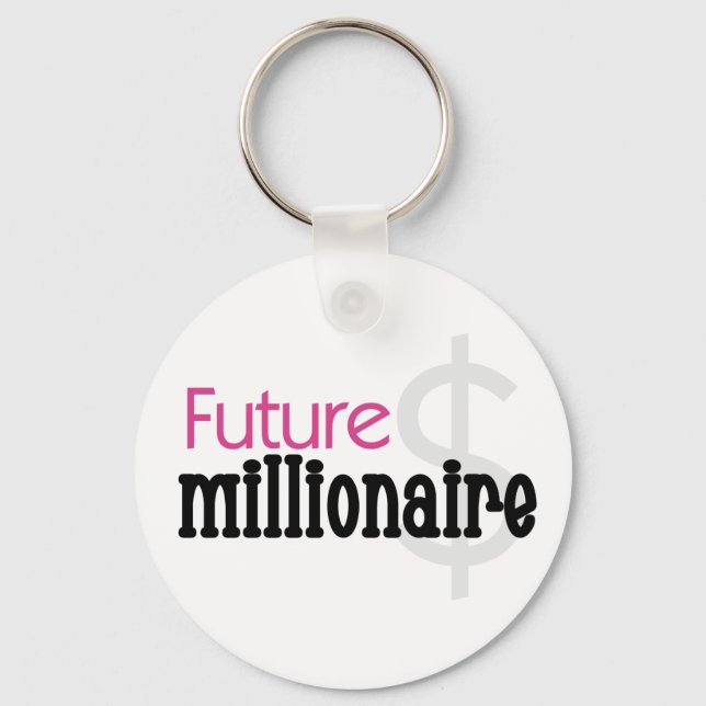 PORTE-CLÉS PINK FUTURE MILLIONAIRE (Recto)