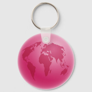 Porte-clés Pink Globe