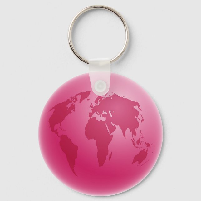 Porte-clés Pink Globe (Recto)