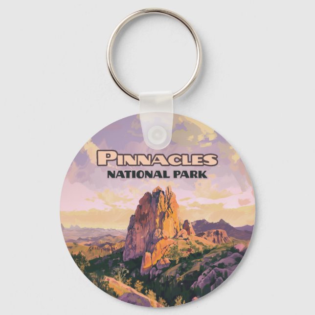 Porte-clés Pinnacles National Park Buttes Californie (Recto)