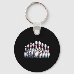 Porte-clés Pins De Bowling Sympa Bowling Sport Bowling Peur