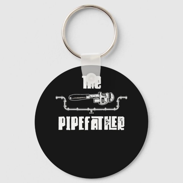 Porte-clés Pipefather - Drôle Plomber Plumber Plumbing (Recto)