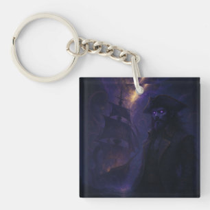 Porte-clés Pirate Astral dans la lumière d'améthyste