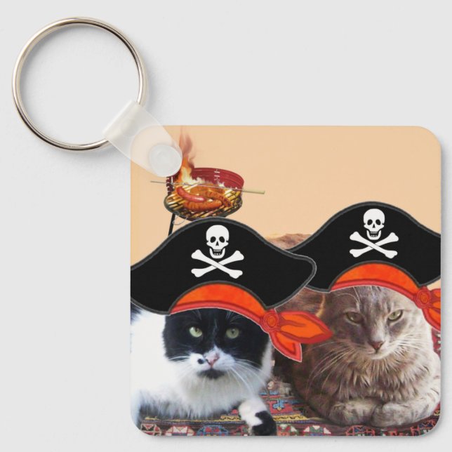 Porte-clés PIRATE CATS, Parlez comme un jour de pirates (Recto)