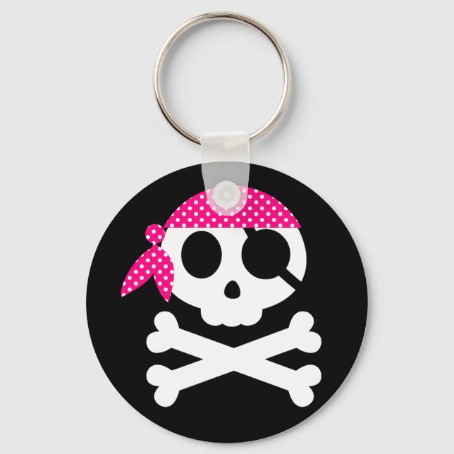 Porte-clés Pirate crâne avec Bandanna (Recto)