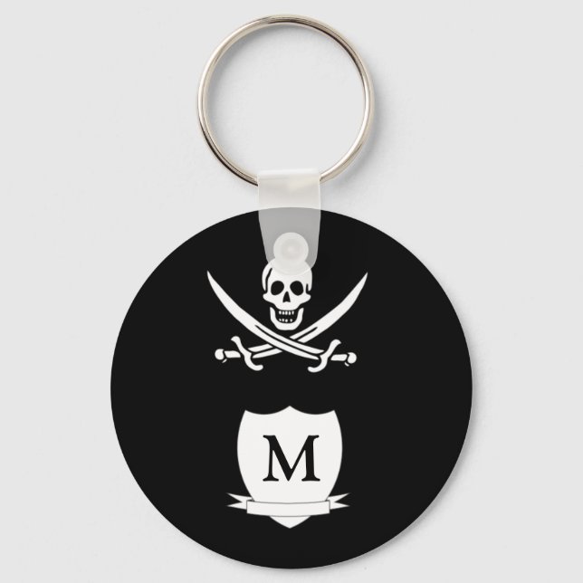Porte-clés Pirate et monogramme (Recto)