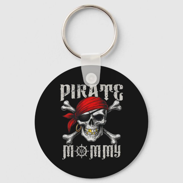 Porte-clés Pirate Mommy Jolly roger Drapeau Et Crossbones Crâ (Recto)