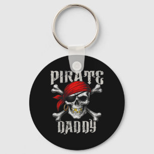 Porte-clés Pirate Papa Jolly roger Drapeau Et Crossbones Crân