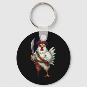 Porte-clés Pirate Poulet Drôle Costume D'Halloween Pour Homme