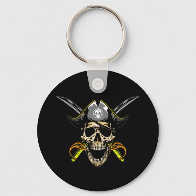 Porte-clés Pirate Skull Ghost Ship Smuggler Porte - clé (Recto)