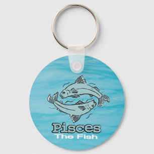 Porte-clés Pisces The Fish astrological sign keychain