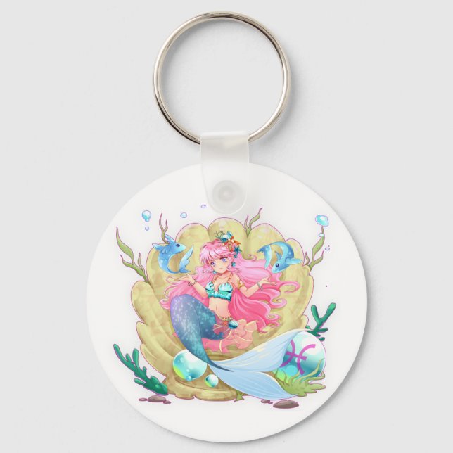 Porte-clés Pisces zodiac étoile signe horoscope astrologie (Recto)