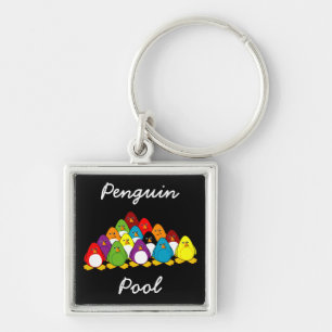 Porte-clés Piscine de pingouin