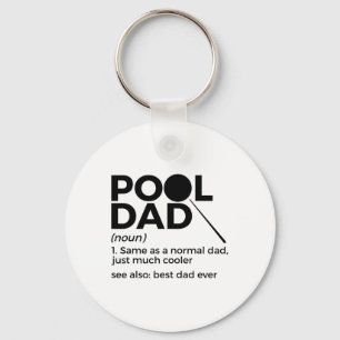 Porte-clés Piscine papa Définition Drôle Billard Meilleur pap