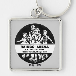 Porte-clés Piste de patinage de glace d'arène de Rainbo,