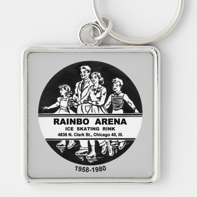 Porte-clés Piste de patinage de glace d'arène de Rainbo, (Devant)