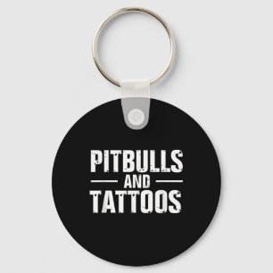 Porte-clés Pitbulles et tatouages amusants Amoureux de les ch