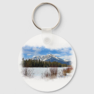 Porte-clés Pittoresque Cascade Mountain - Banff Alberta