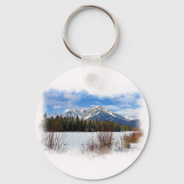 Porte-clés Pittoresque Cascade Mountain - Banff Alberta (Recto)