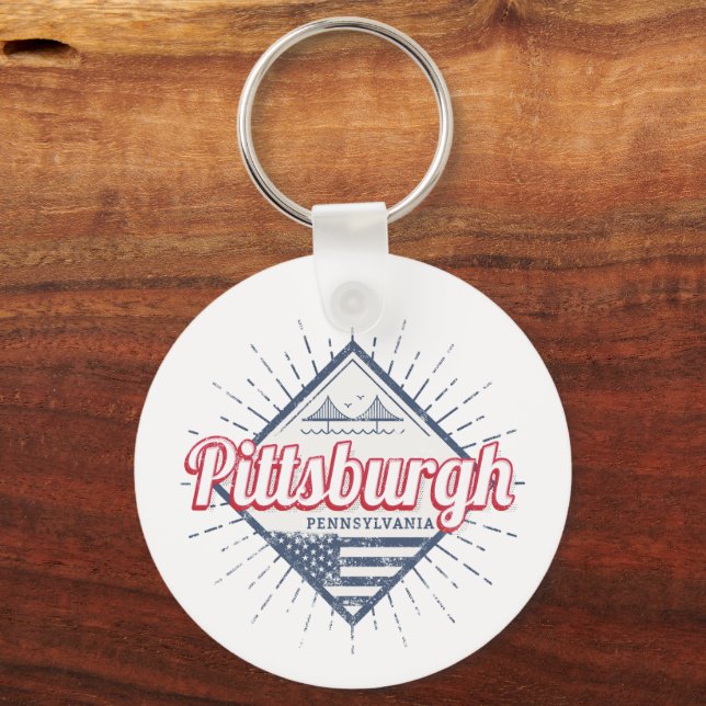Porte-clés Pittsburgh City États-Unis Pennsylvanie USA (Recto)