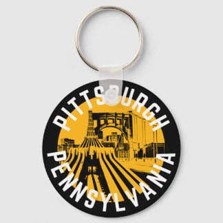 Porte-clés Pittsburgh Pennsylvania Steel City Skyline Bridge