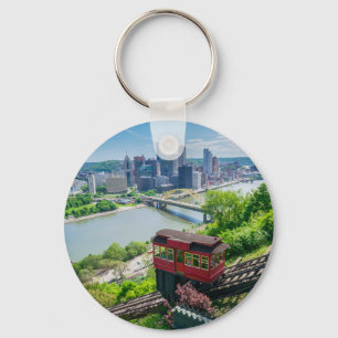 Porte-clés Pittsburgh Pennsylvania Steel City Skyline Incline