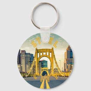 Porte-clés Pittsburgh Steel City Skyline 412