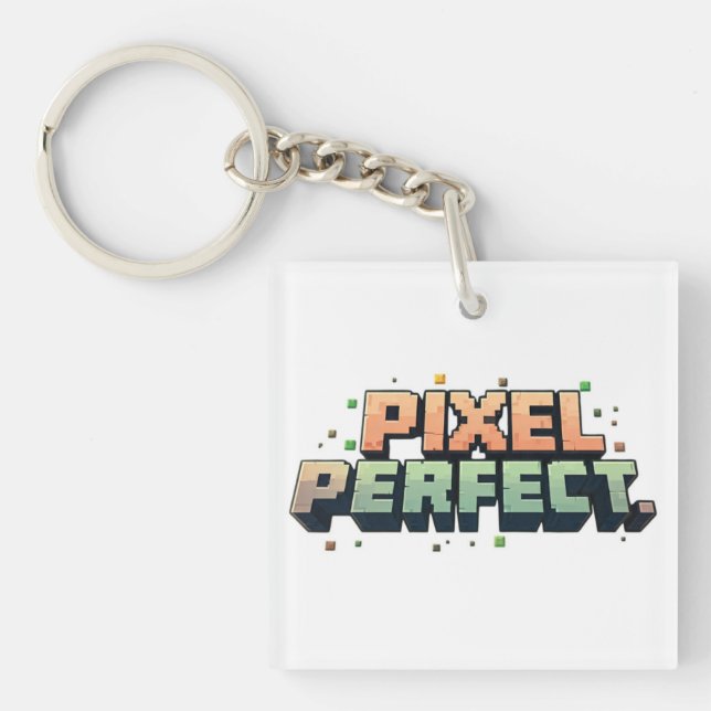 Porte-clés Pixel parfait (Devant)