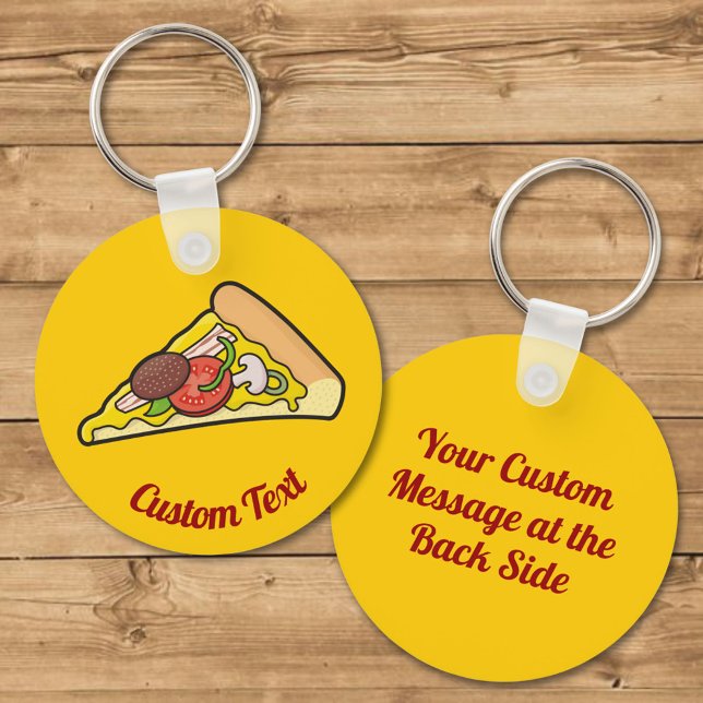 Porte-clés Pizza Slice Porte - clé (Créateur téléchargé)