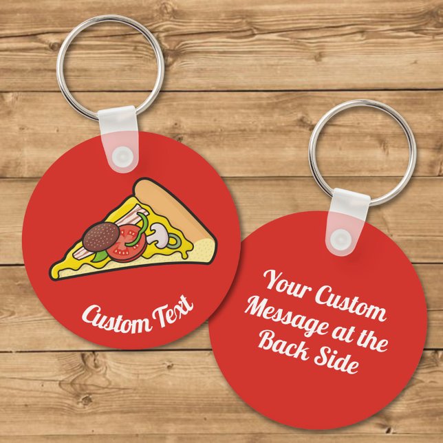 Porte-clés Pizza Slice Porte - clé (Créateur téléchargé)