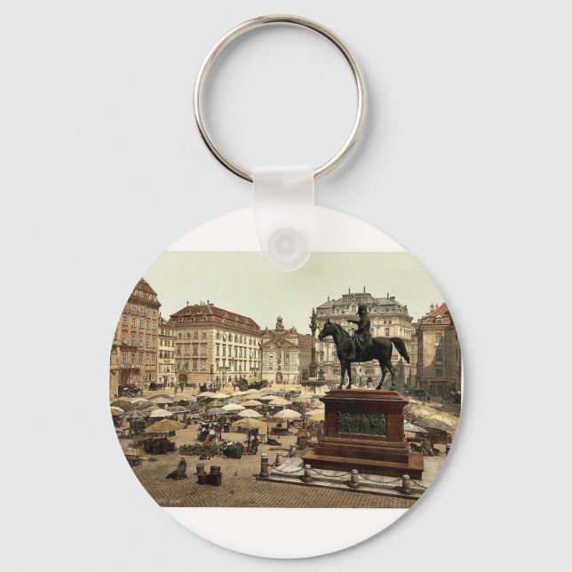Porte-clés Place du marché, Vienne, Austro-Hongrie magnifique (Recto)