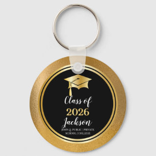 Porte-clés Plafond de diplôme avec classe Tassel Année