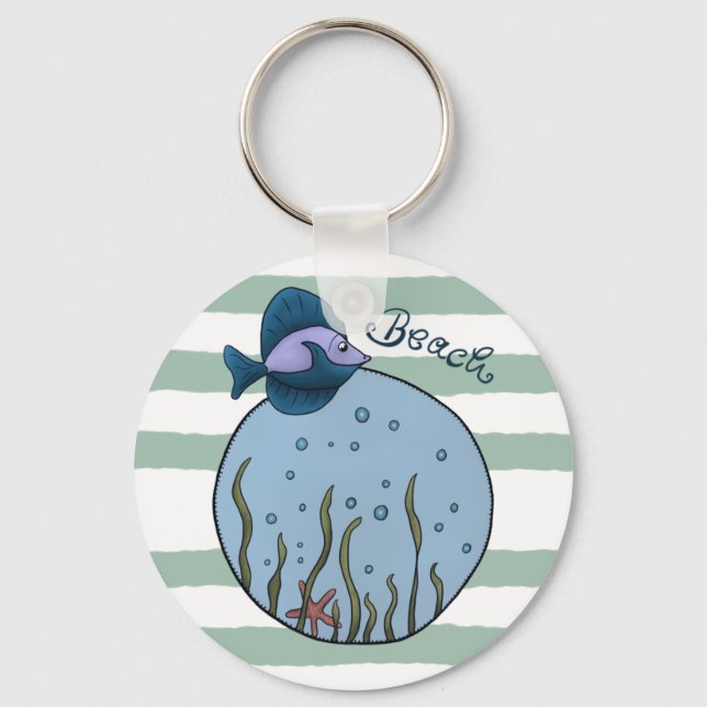 Porte-clés Plage (Recto)