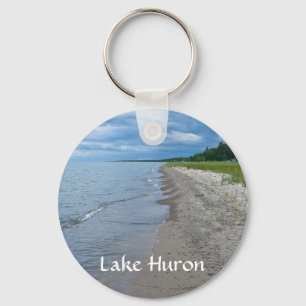 Porte-clés Plage d'été du lac Huron